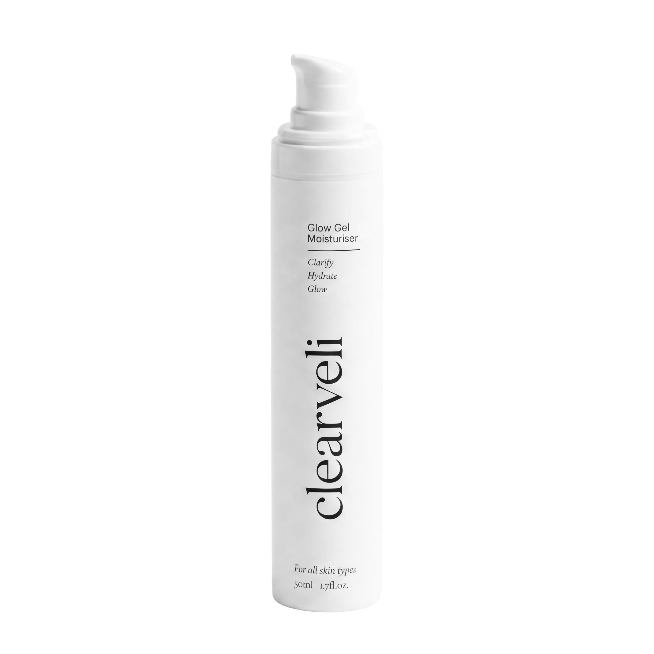 Clearveli Glow Gel Moisturiser bottle